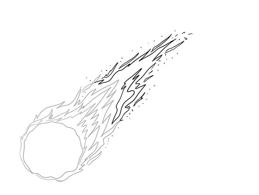 Dessin météore 4
