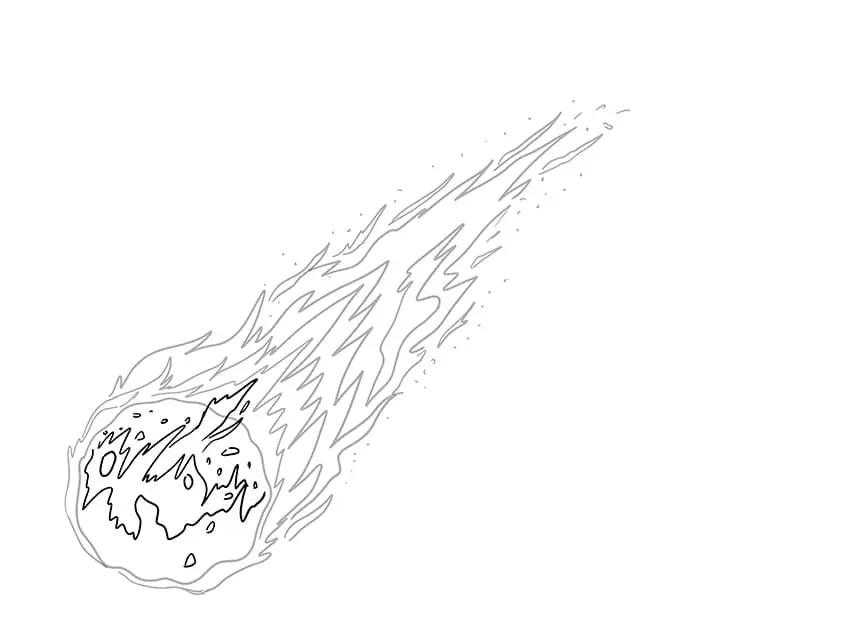 Dessin météore 5