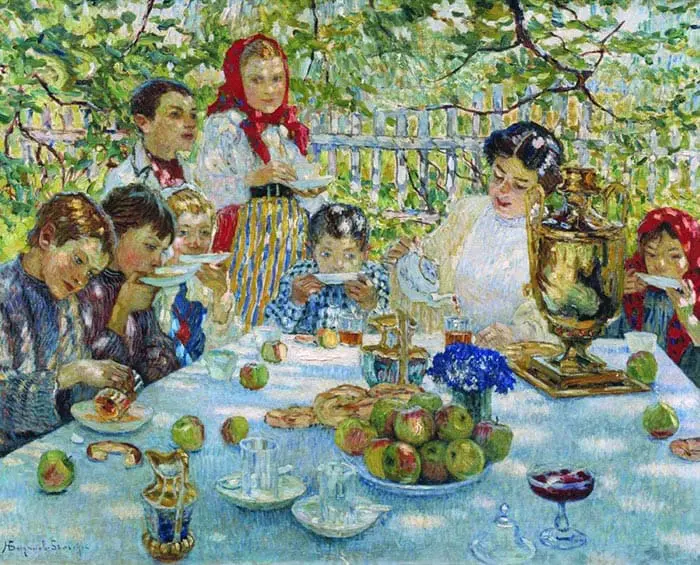 Nikolay Petrovitch Bogdanov-Belsky, professeur d'anniversaire, 1920 Nikolay Petrovitch Bogdanov-Belsky, professeur d'anniversaire, 1920