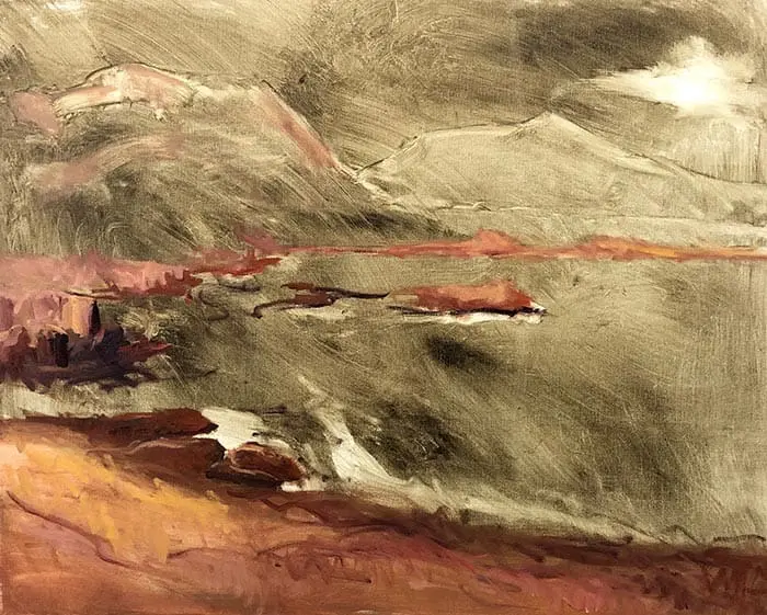 Peinture Honeymoon Bay, Tasmanie (5) Peinture Honeymoon Bay, Tasmanie (5)