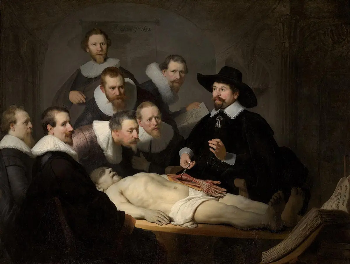 Un regard plus attentif sur la leçon d&rsquo;anatomie du Dr Nicolaes Tulp par Rembrandt