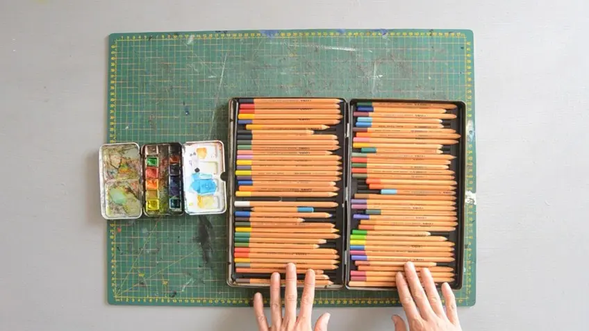 Matériel de dessin de requin