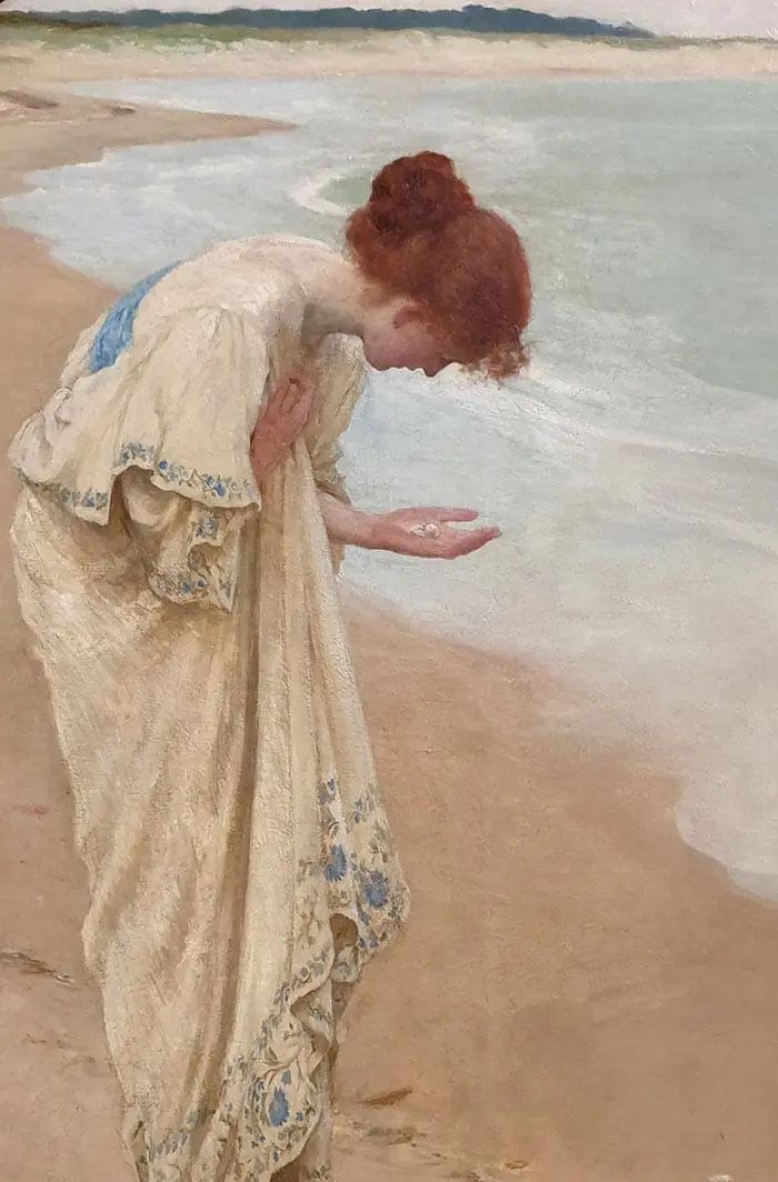 William Henry Margetson, La mer a ses perles, 1897 William Henry Margetson, La mer a ses perles, 1897
