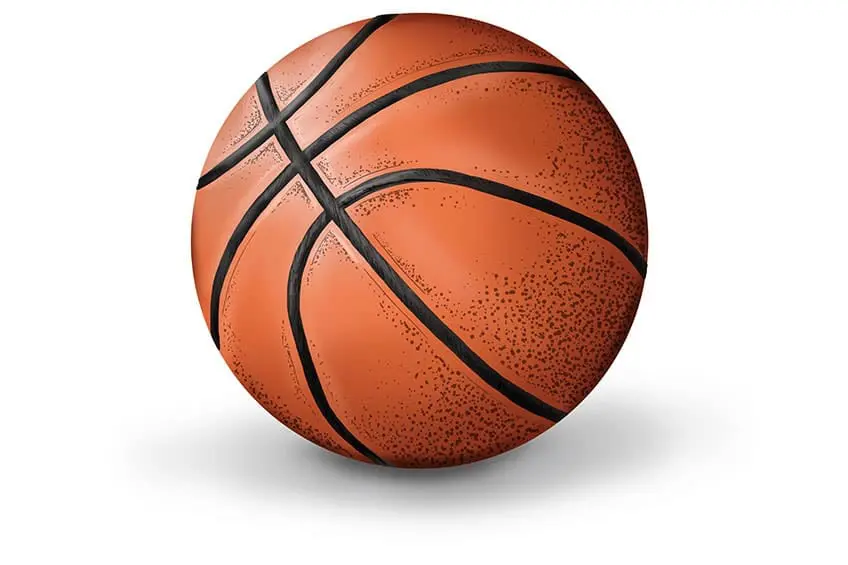dessin réaliste de basket-ball