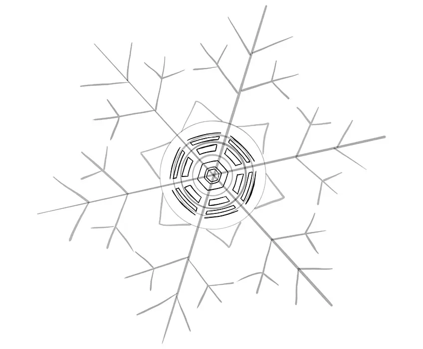 dessin de flocon de neige 12