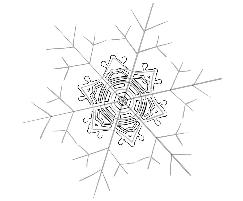 dessin de flocon de neige 13