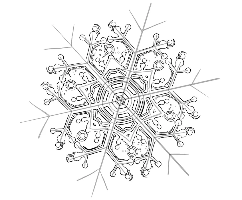 dessin de flocon de neige 14
