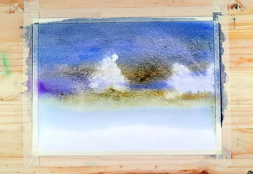 nuages ​​aquarelles 2b