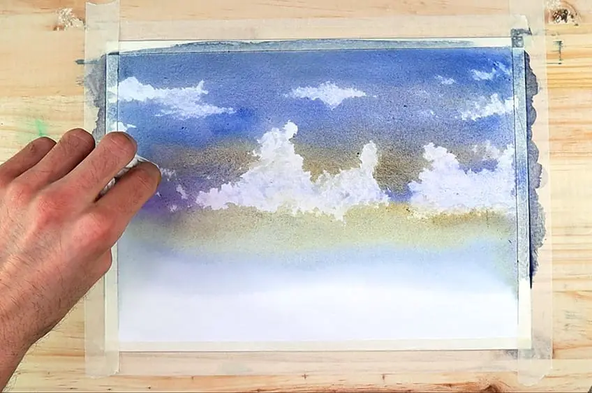 nuages ​​aquarelles 2d