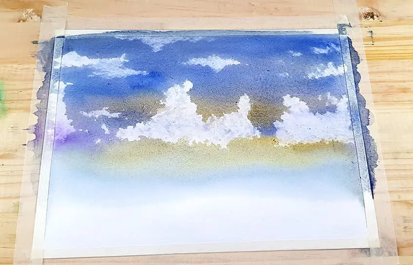 nuages ​​aquarelles 2f