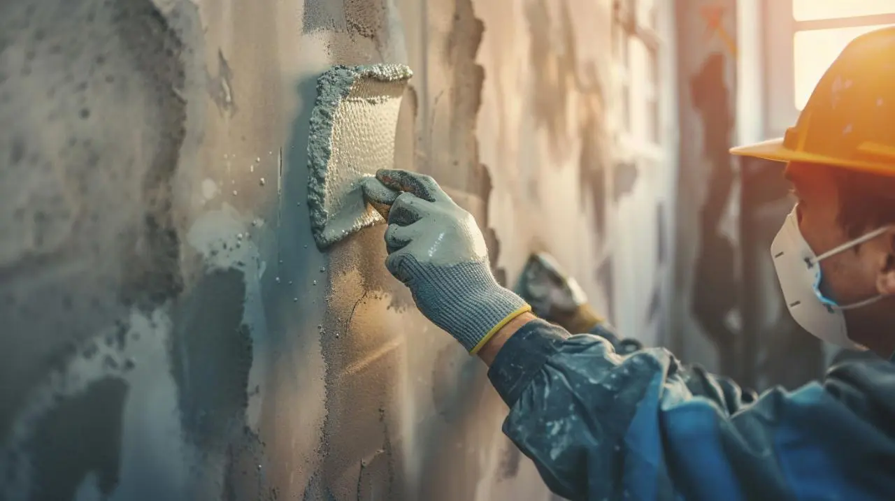 enduiseur casque jaune