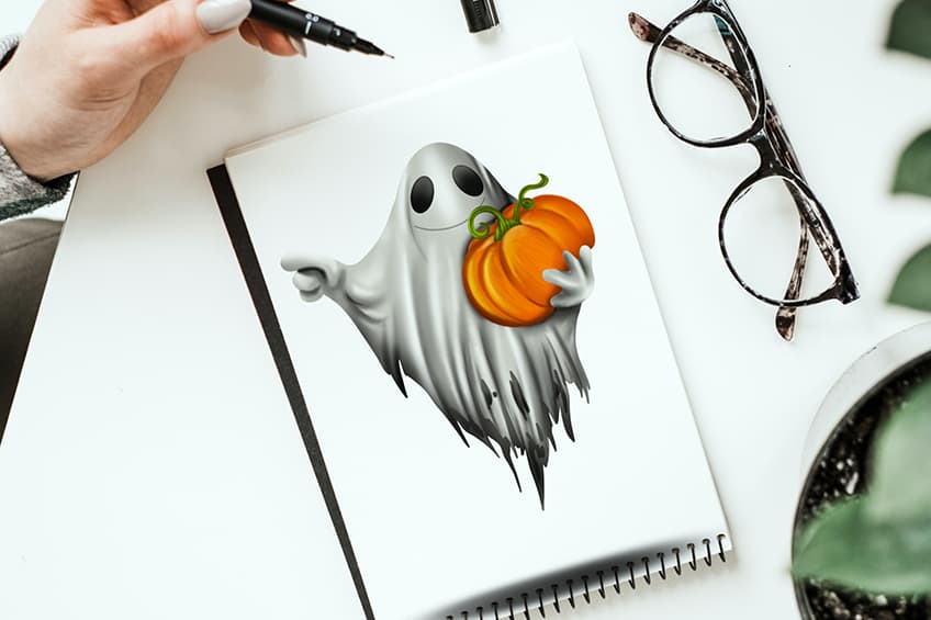 Comment dessiner un fantôme – Un guide étape par étape pour un dessin fantôme