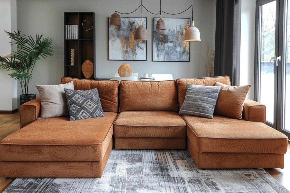 Quelle couleur associer avec un canapé marron ?