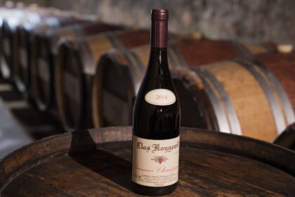 Bouteille de vin rouge du Clos Rougeard, domaine de Saumur-Champigny à Chacé